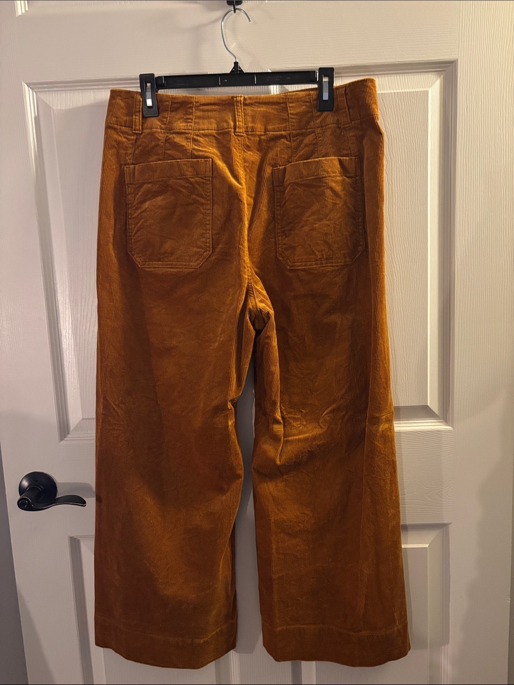 Maeve The Colette Wide-Leg Corduroy Pants in Rust - Picture 2 of 3